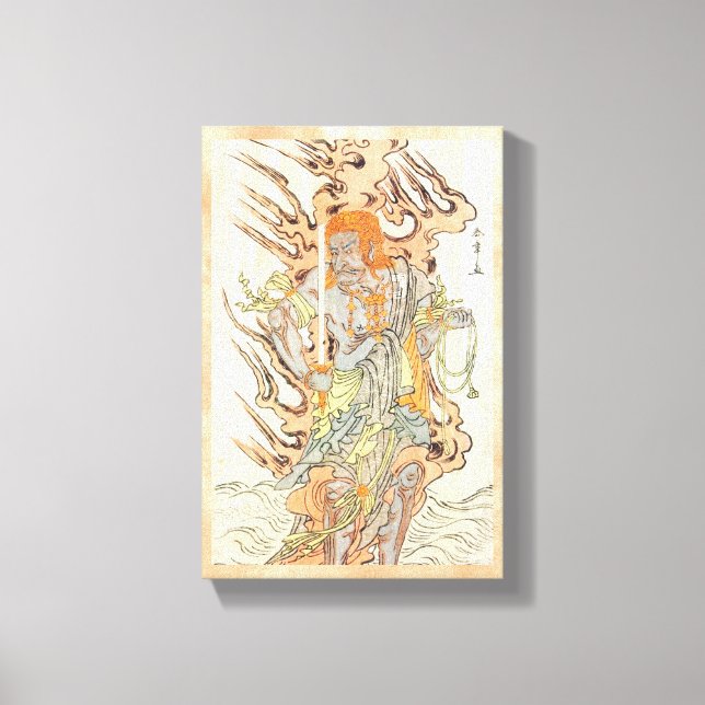 Impressão Em Tela O ator Ichikawa Danjuro V como uma imagem de pedra (Frente)