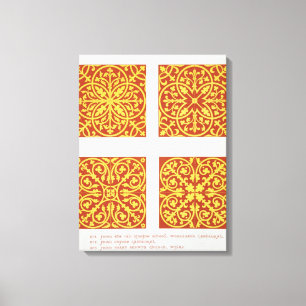 Impressão Em Tela O azulejo do século XIII projeta, ilustração 'd