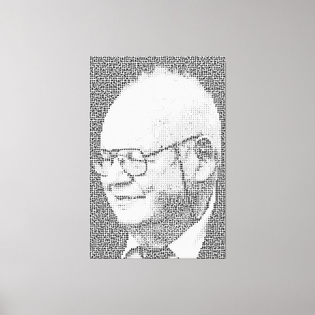 Impressão Em Tela O B no Benoit B Mandelbrot significa Benoit B M (Frente)