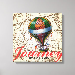 Impressão Em Tela O Balão de Ar Quente da Viagem, Zodiac Sky 13 x 13