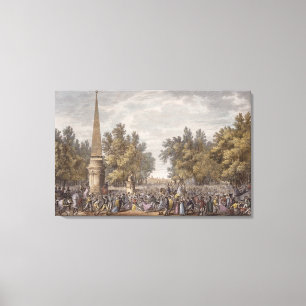 Impressão Em Tela O banquete de Virgil em Mantua, 24 Vendemiaire,