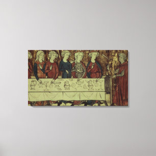 Impressão Em Tela O banquete do aniversário de Nubien, rei de