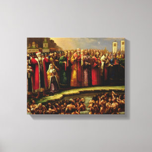 Impressão Em Tela O baptismo das pessoas de Murom