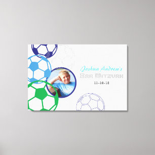 Impressão Em Tela O bar Mitzvah do FUTEBOL assina dentro o conselho