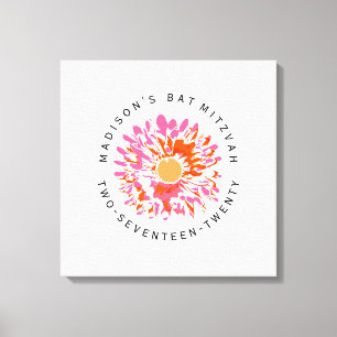 Impressão Em Tela O bastão TÃO BONITO Mitzvah assina dentro o