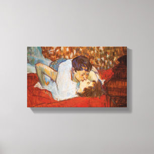 Impressão Em Tela O beijo por Henri de Toulouse-Lautrec em Canvas~