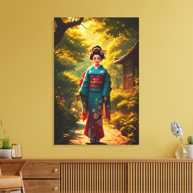 Impressão Em Tela O Brilho de um Quimono (Insitu(Sala de estar))