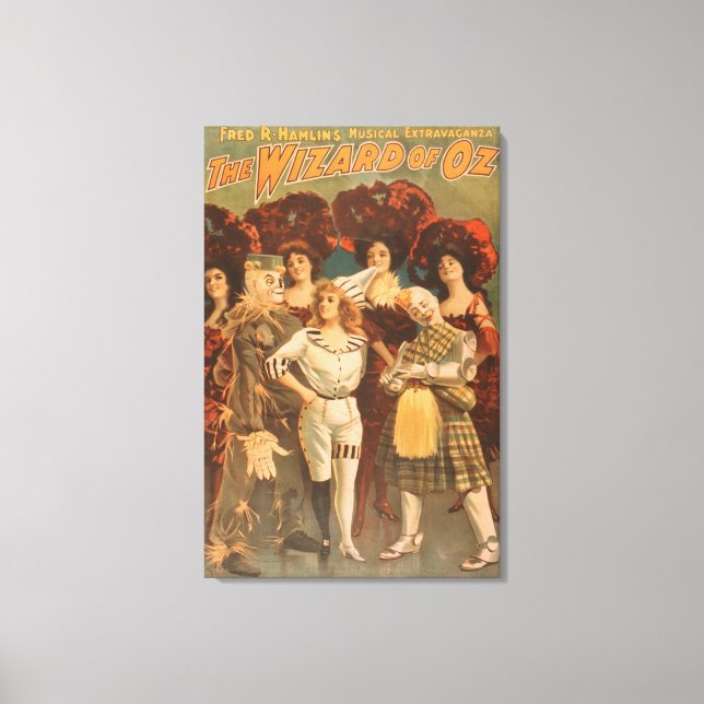 Impressão Em Tela "O bruxo de Oz" Poster de Teatro Musical #1 (Frente)