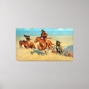 Impressão Em Tela O búfalo Corredor de Frederic Remington (1909)