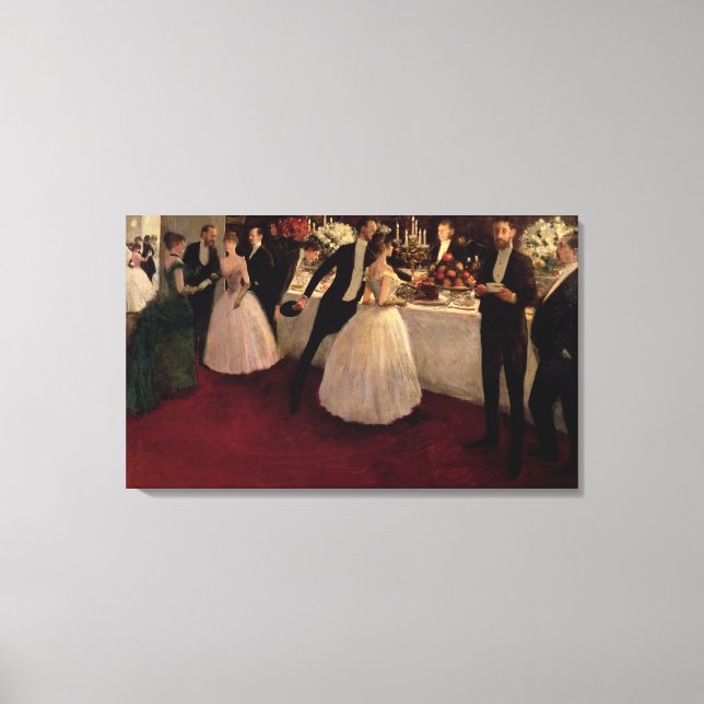 Impressão Em Tela O Buffet, 1884 (Frente)