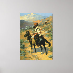 Impressão Em Tela O caçador indiano de Frederic Remington (1889)