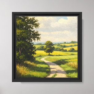 Impressão Em Tela O caminho da Fazenda para o decor da parede do lar