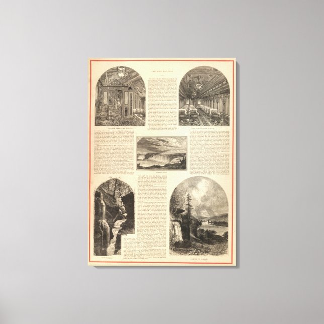 Impressão Em Tela O caminho de ferro Erie (Frente)