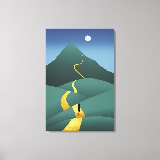 Impressão Em Tela O Caminho para a Lua (Frente)