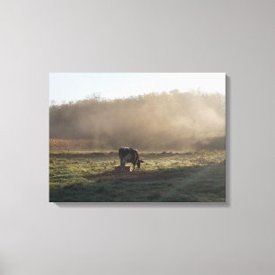 Impressão Em Tela O campo enevoado