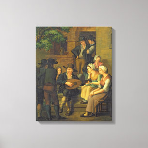 Impressão Em Tela O cantor cego, 1828