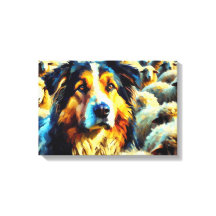 O cão pastor solitário para casa