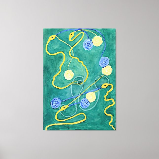 Impressão Em Tela O Caos Primordial de Hilma af Klint (Frente)