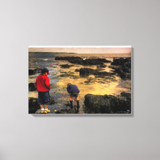 Impressão Em Tela O Cartão de Viagem de Campo (Frente)