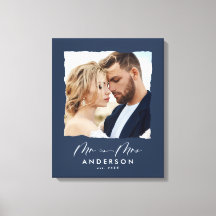 O casamento com fotos modernas personalizou o Sr.