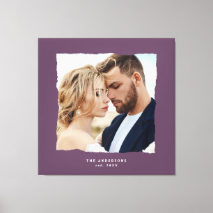 Impressão Em Tela O casamento de fotos moderno personalizado. em