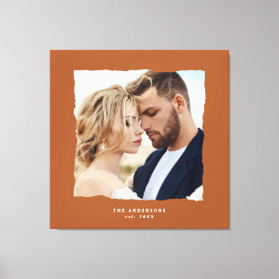 Impressão Em Tela O casamento de fotos moderno personalizado. em