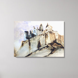 Impressão Em Tela O castelo de Vianden, 1871
