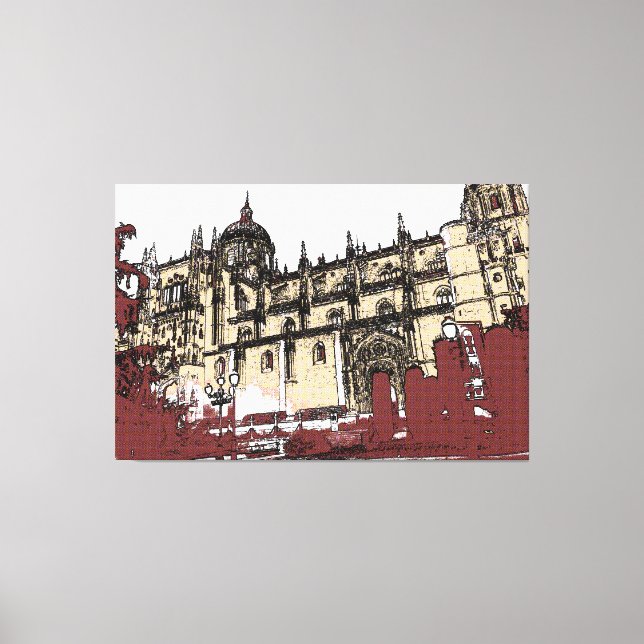 Impressão Em Tela O Centro Histórico da Universidade de Salamanca (Frente)