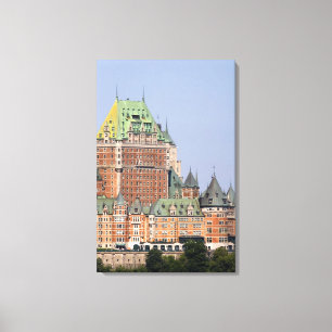 Impressão Em Tela O Chateau Frontenac na cidade de Quebec, Canadá.