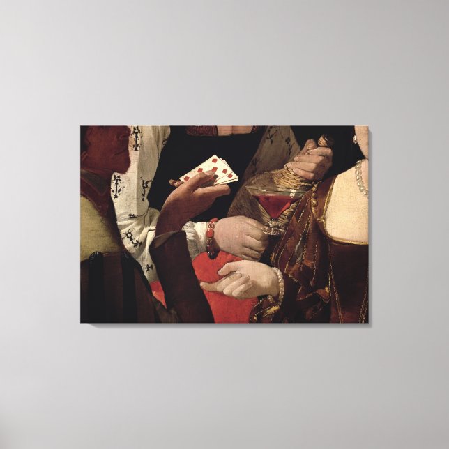 Impressão Em Tela O Cheat com o Ás dos Diamantes, detalhes do (Frente)