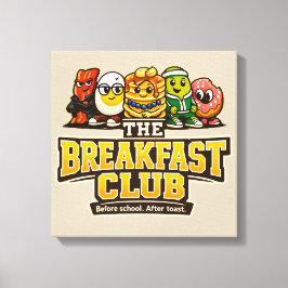 Impressão Em Tela O Clube do Café da Manhã - Apaixonados por Comida