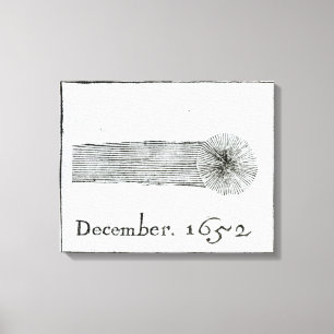 Impressão Em Tela O cometa de Charles, em dezembro de 1652