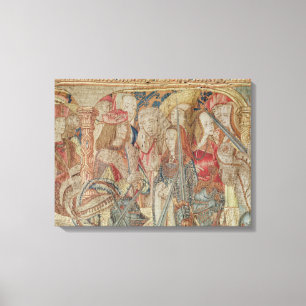 Impressão Em Tela O competiam, tapeçaria vertical do tear