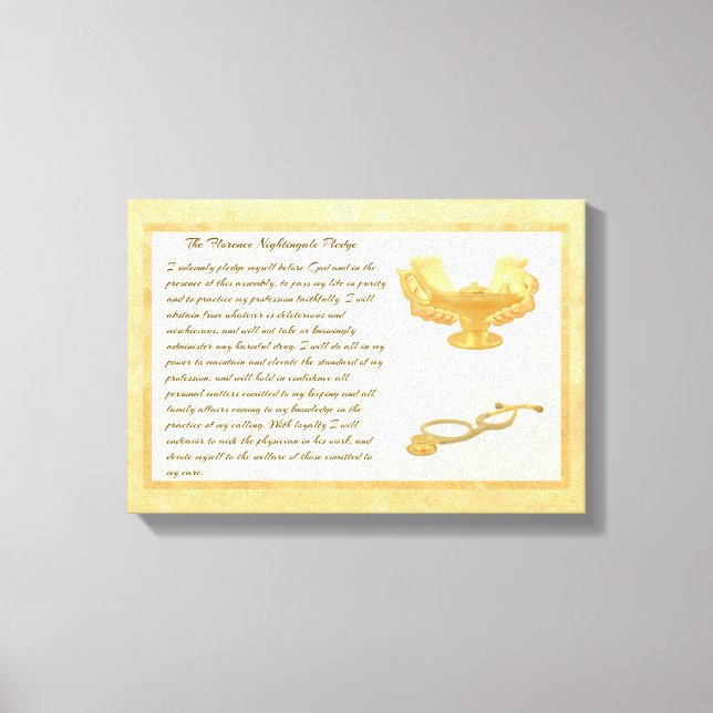 Impressão Em Tela O Compromisso Florence Nightingale (Frente)