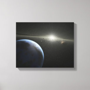 Impressão Em Tela O conceito do artista de uma fotografia astróide