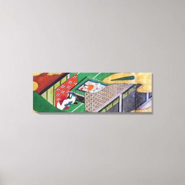 Impressão Em Tela O Conde de Genji, Tawaraya Sotatsu (Frente)