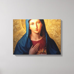 Impressão Em Tela O Coração Imaculado De Maria