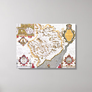 Impressão Em Tela O Countye de Monmouth, gravado por Jodocus