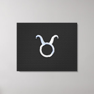 Impressão Em Tela O cromo de prata gosta do sinal do zodíaco do