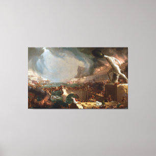 Impressão Em Tela O Curso do Império: Destruição de Thomas Cole