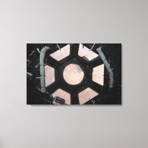 Impressão Em Tela O deserto de Sahara visível através das janelas