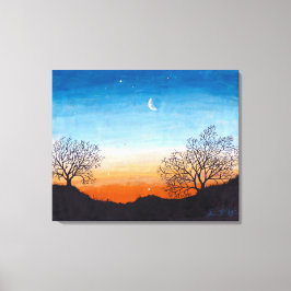 Impressão Em Tela O despertar da madrugada: tela de desenho impressa