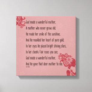Impressão Em Tela O deus deu-me esta mãe