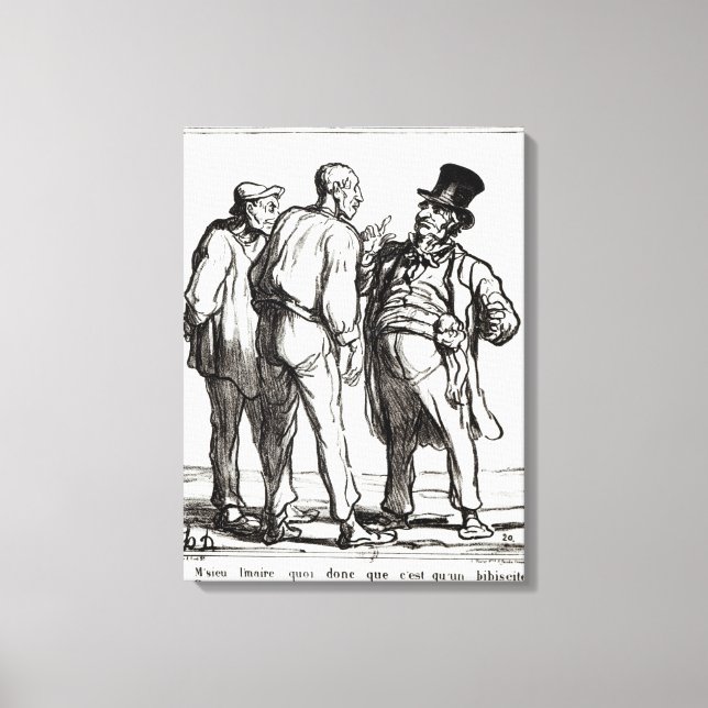 Impressão Em Tela O Diário "Le Charivari" (Frente)