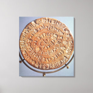 Impressão Em Tela O disco de Phaistos, com significado desconhecido