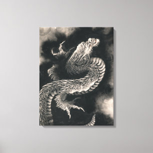 Impressão Em Tela O Dragão de Katsushika Hokusai