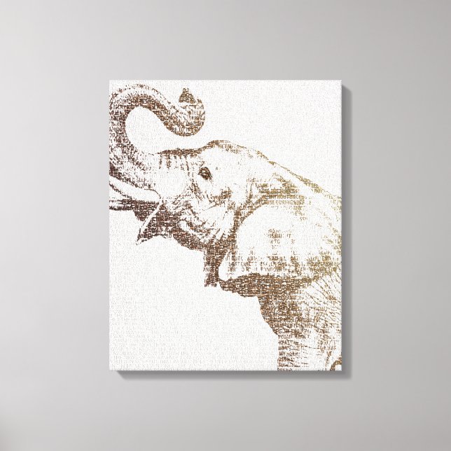 Impressão Em Tela O Elefante Mais Sabido (Frente)