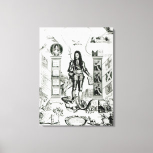 Impressão Em Tela O emblema de Inglaterra, em outubro de 1690