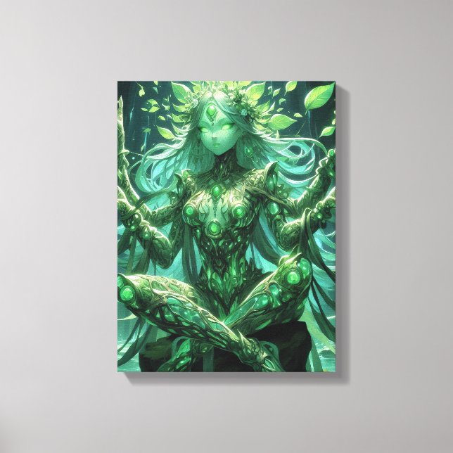 Impressão Em Tela O Emerald Heart de Gaia (Frente)