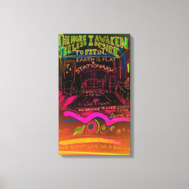 Impressão Em Tela o espaço externo é falso